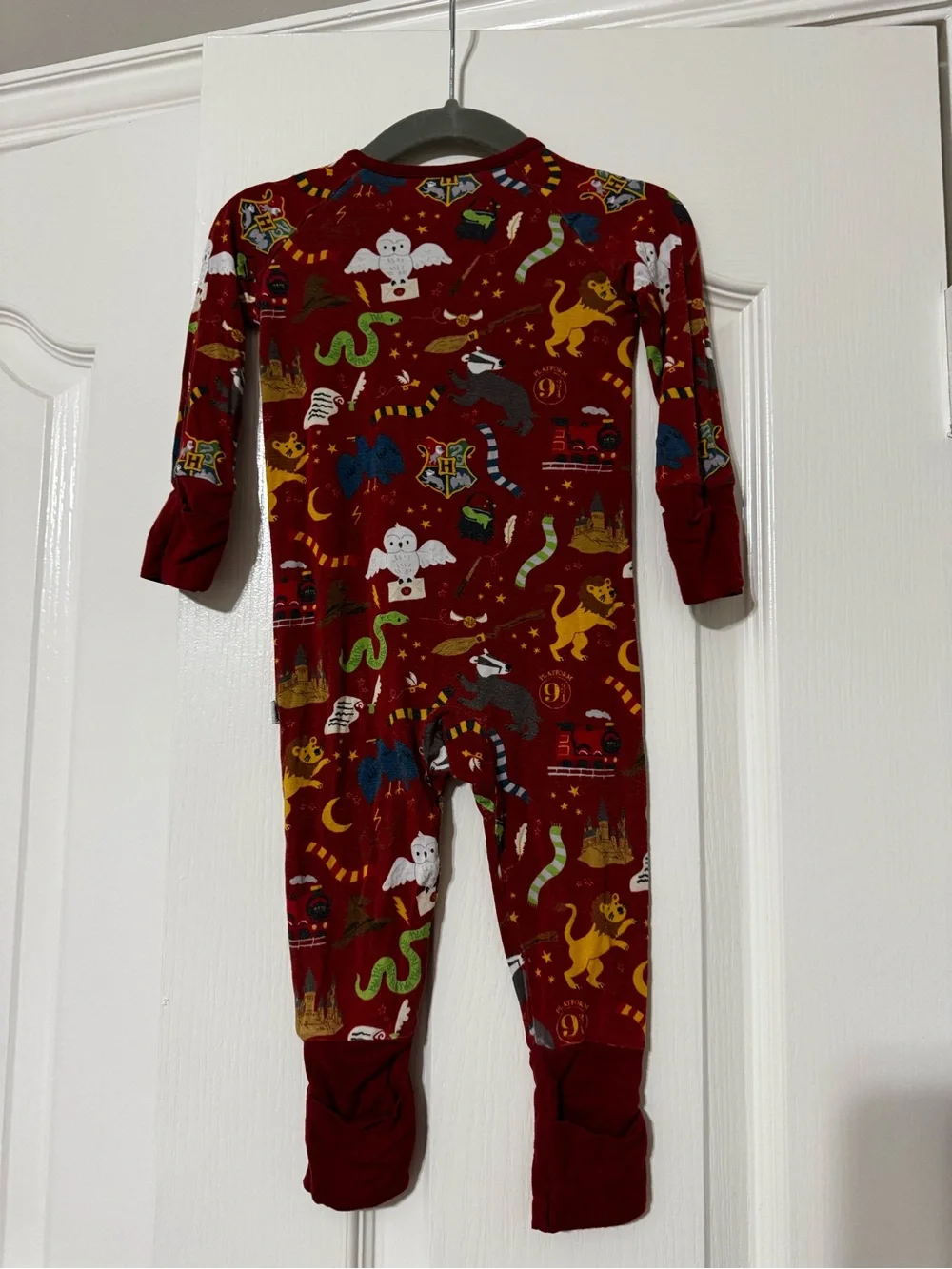Little Sleepies Red Magical Creatures Footed One-Piece